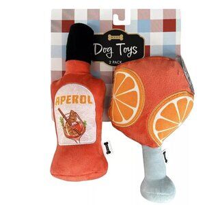 Woof 2-Pack Aperol Plush Dog Toys